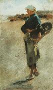 John Singer Sargent Breton Girl with a Basket painting